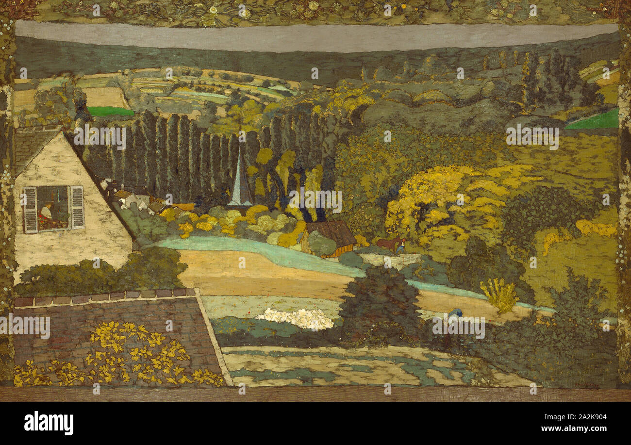 Landschaft Fenster mit Blick auf den Wald, 1899, Édouard