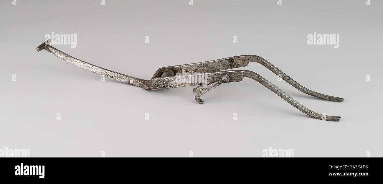 Der Ziege Fußhebel für eine Armbrust, Anfang des 16. Jahrhunderts, Spanisch, Europa, Bügeleisen Stockfoto