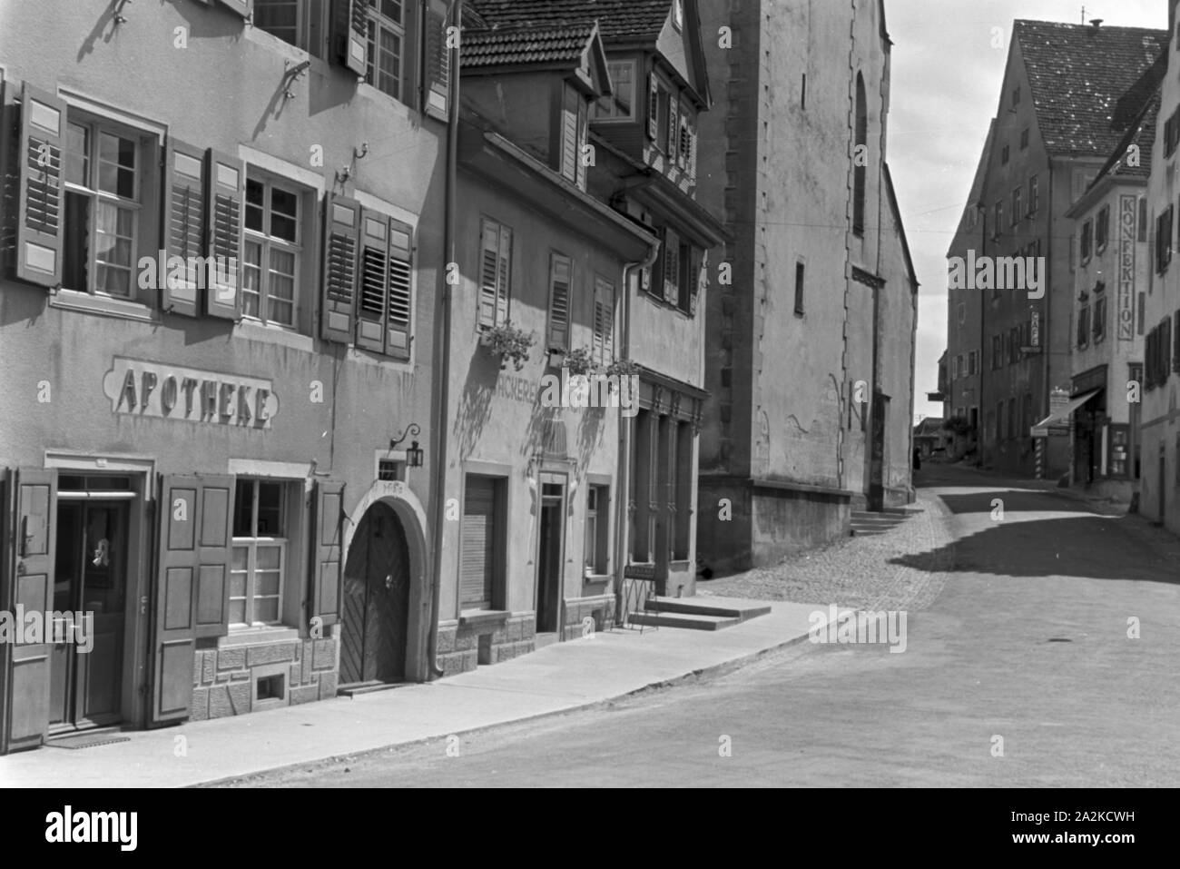 Eine Rundreise durch Baden-Württemberg, Deutsches Reich 30er Jahre. Eine runde Reise durch Baden-Württemberg, Deutschland 1930. Stockfoto