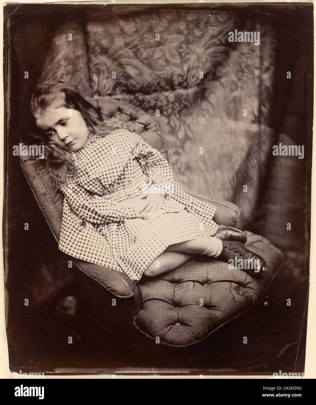 Margaret Frances Langton Clarke, 1864, C. 1866, Lewis Carroll (Reverend Charles Lutwidge Dodgson), Englisch, 1832 - 1898, England, Albumen print, 14,8 × 12,1 cm (Bild), 15,1 × 12,5 cm (Papier Stockfoto