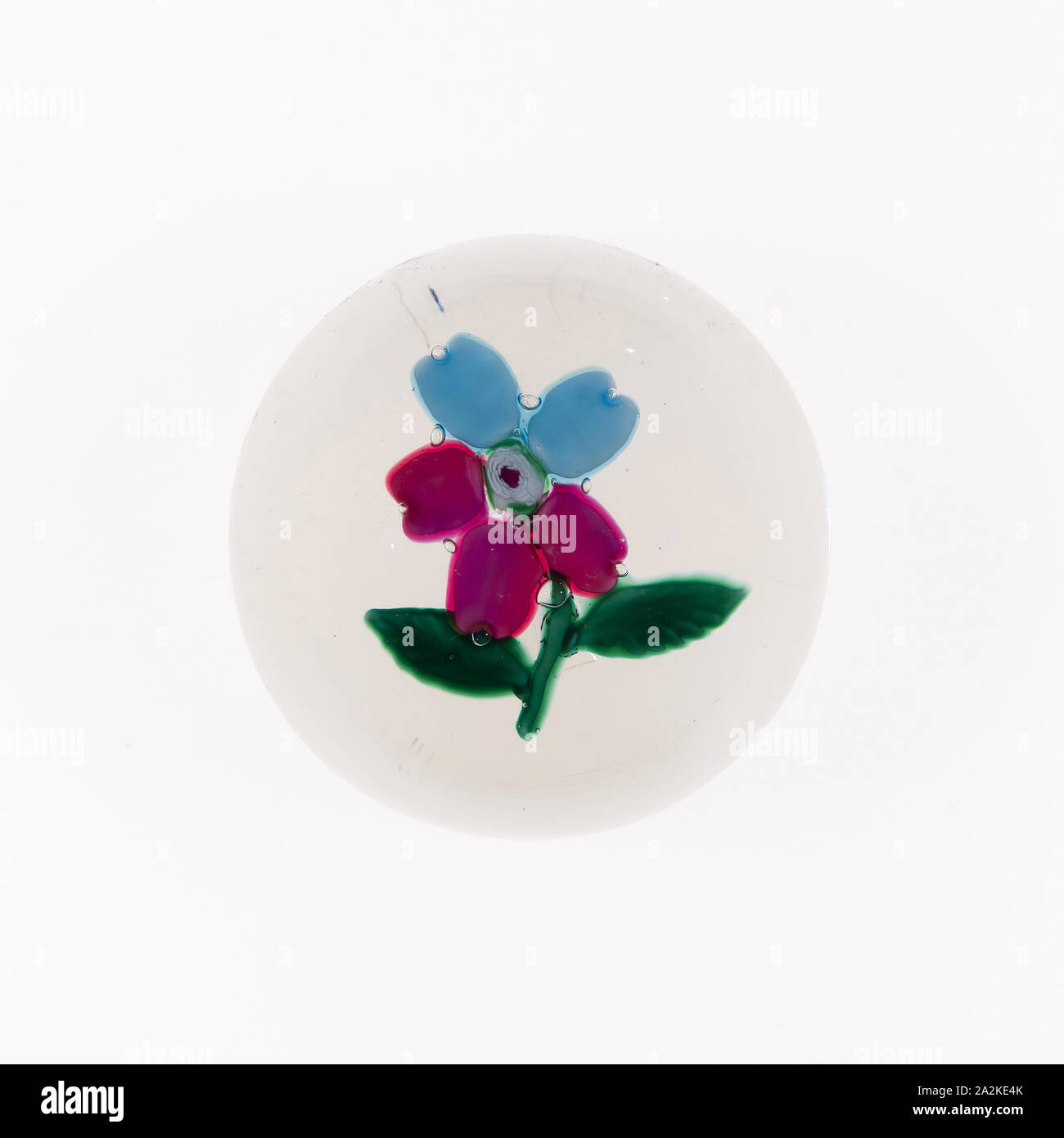 Briefbeschwerer, Ende 19. Jahrhundert, Boston und Sandwich Glass Company, American, 1826-1888, United States, Glas, Durchm. 7 cm (2 3/4 in Stockfoto