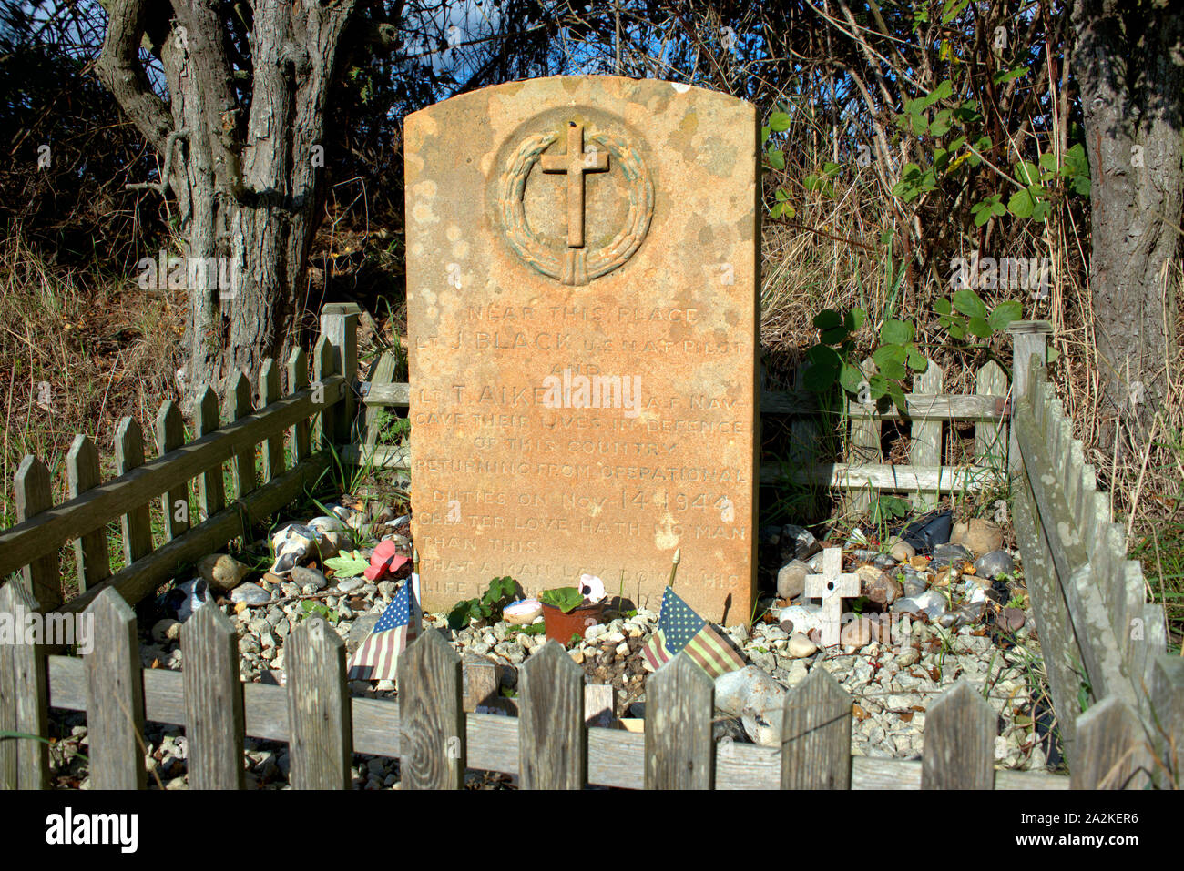 USAAF Memorial, in der Nähe von Somerleyton, Suffolk, Großbritannien Stockfoto