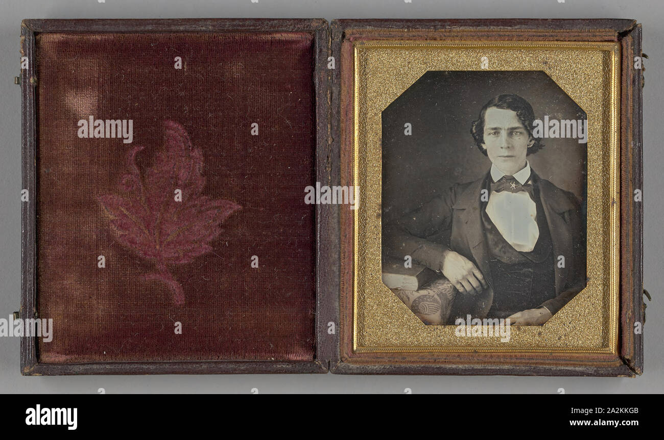 Ohne Titel, 1839/99, möglicherweise William J. solltet, American, 1820 - 1903, United States, Daguerreotypie, 8,1 x 7 cm (Platte), 9,3 x 8,2 x 1,4 cm (Fall Stockfoto