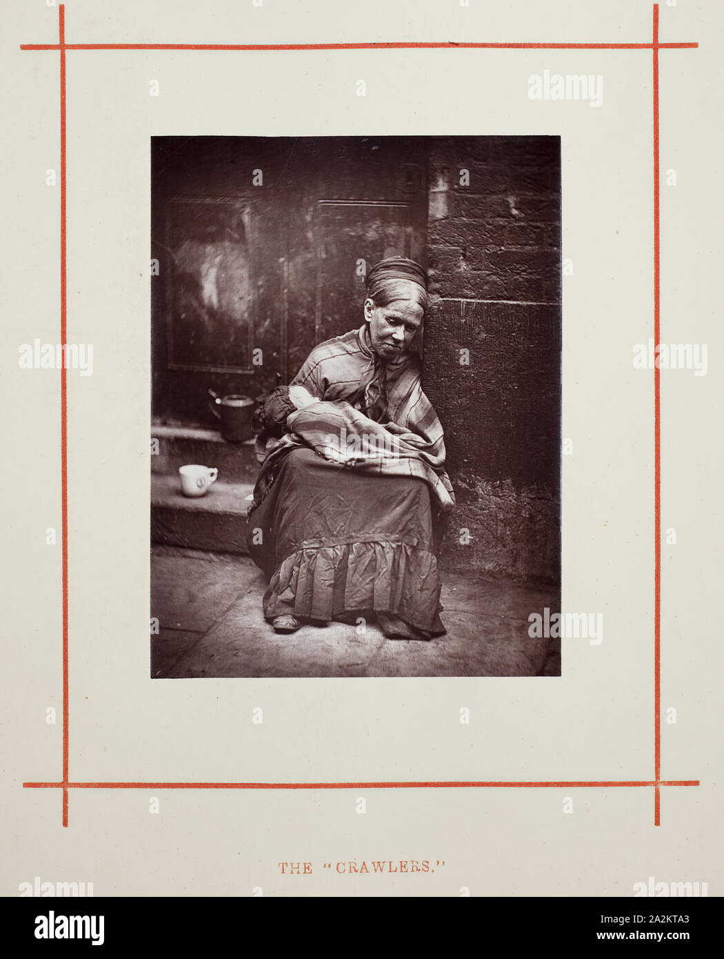 Die Raupen, 1877, John Thomson, Scottish, 1837 - 1921, Schottland, Woodburytype, von "Street Life das Album in London Stockfoto