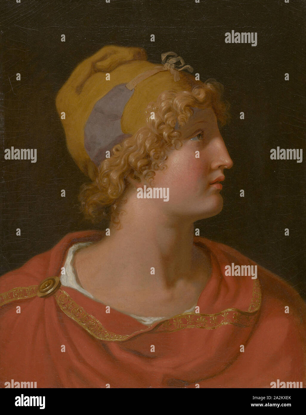 Paris, ca. 1787, Johann Heinrich Wilhelm Tischbein, Deutsch, 1751 - 1829, Deutschland, Öl auf Leinwand, 63 × 49,7 cm (24 13/16 x 19 9/16 Zoll Stockfoto