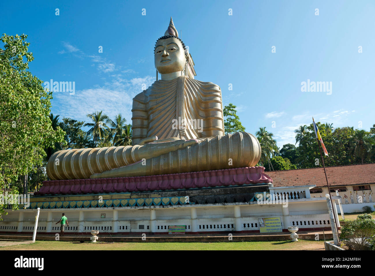 Sri Lanka, Bundesland Kärnten, Sud du Sri Lanka Süd Sri Lanka, in Sri Lanka, Dikwela Tempel Wewurukannala Vihara, Bouddha, Buddha Stockfoto