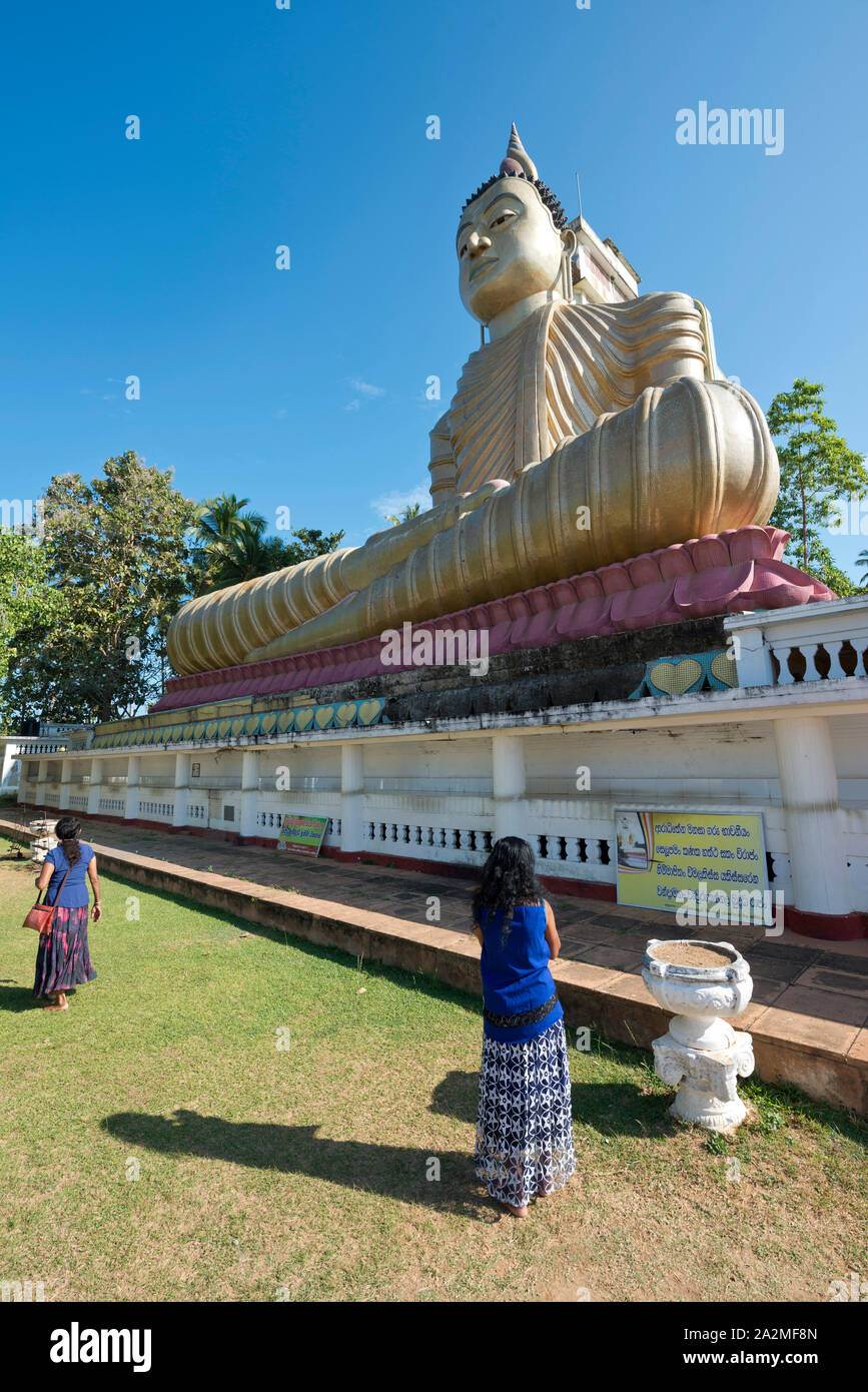 Sri Lanka, Bundesland Kärnten, Sud du Sri Lanka Süd Sri Lanka, in Sri Lanka, Dikwela Tempel Wewurukannala Vihara, Bouddha, Buddha Stockfoto