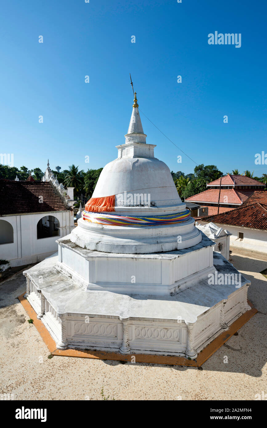 Sri Lanka, Bundesland Kärnten, Sud du Sri Lanka Süd Sri Lanka, in Sri Lanka, Dikwela Tempel Wewurukannala Vihara Stockfoto