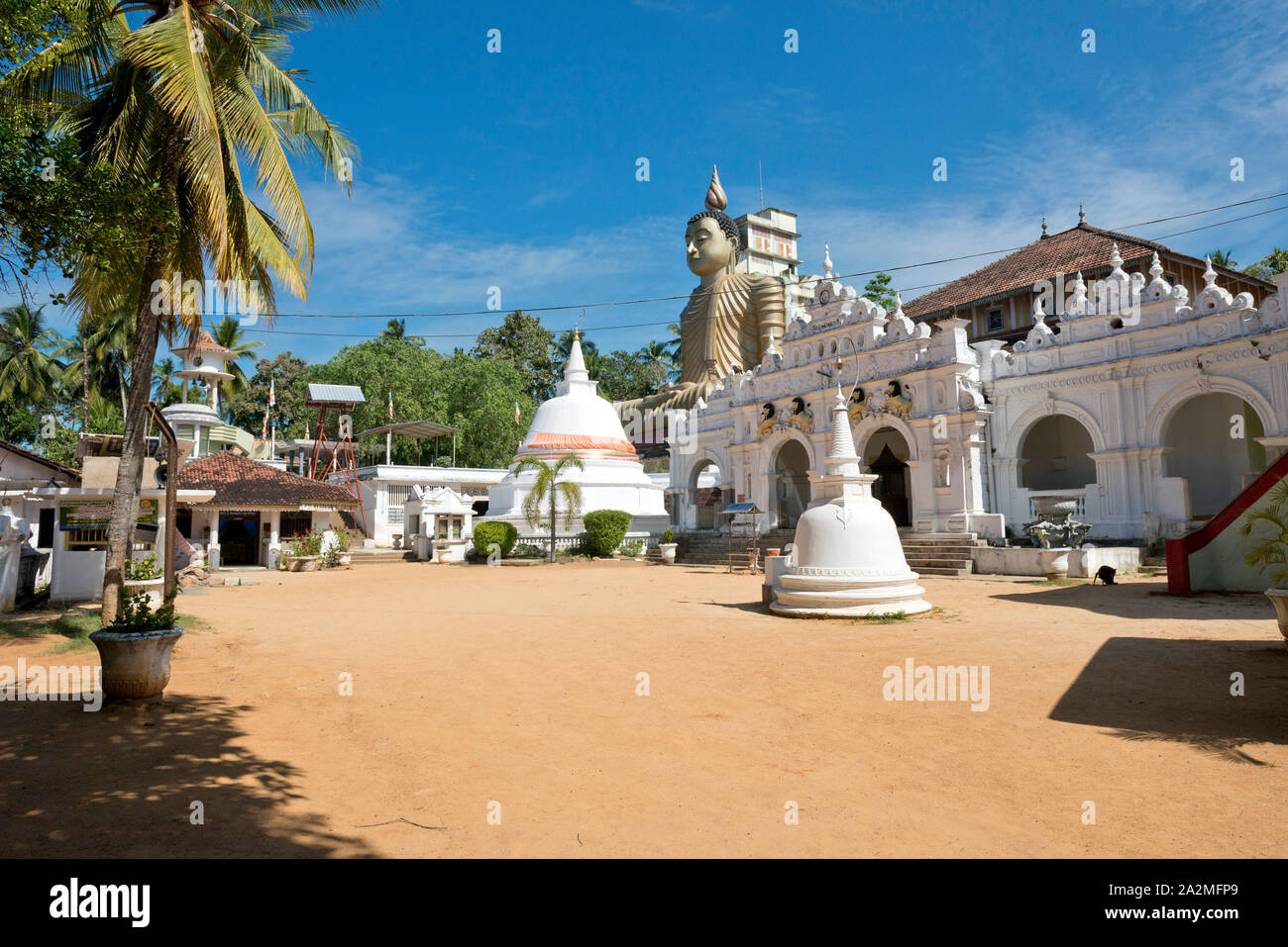 Sri Lanka, Bundesland Kärnten, Sud du Sri Lanka Süd Sri Lanka, in Sri Lanka, Dikwela Tempel Wewurukannala Vihara Stockfoto