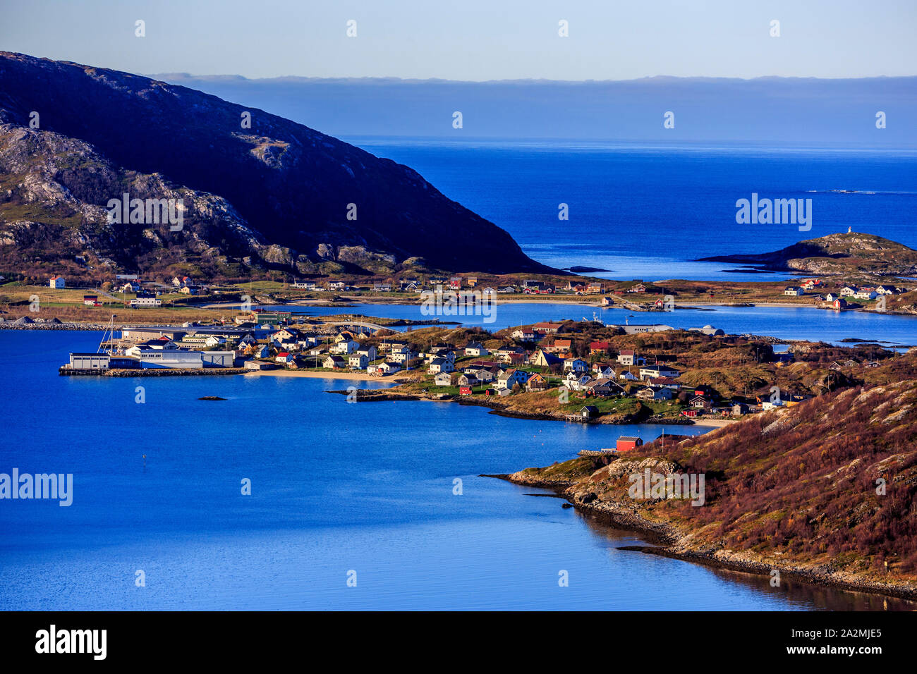 Sommaroy Insel, kvaloya, Troms, Tromso, Norwegen Stockfoto