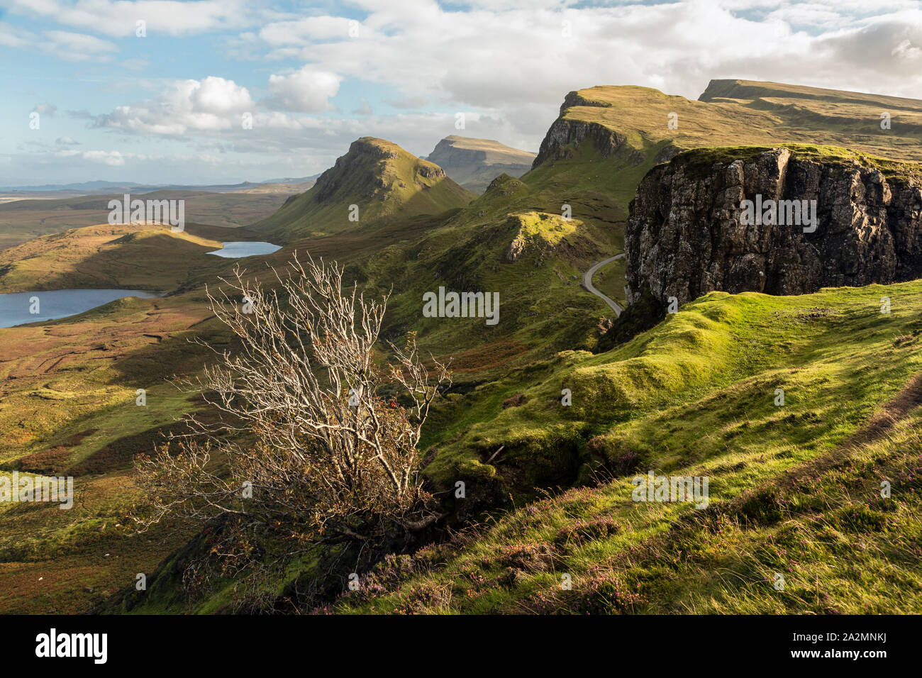 Die quiraing und Trotternish Ridge, Isle of Skye, Schottland Stockfoto