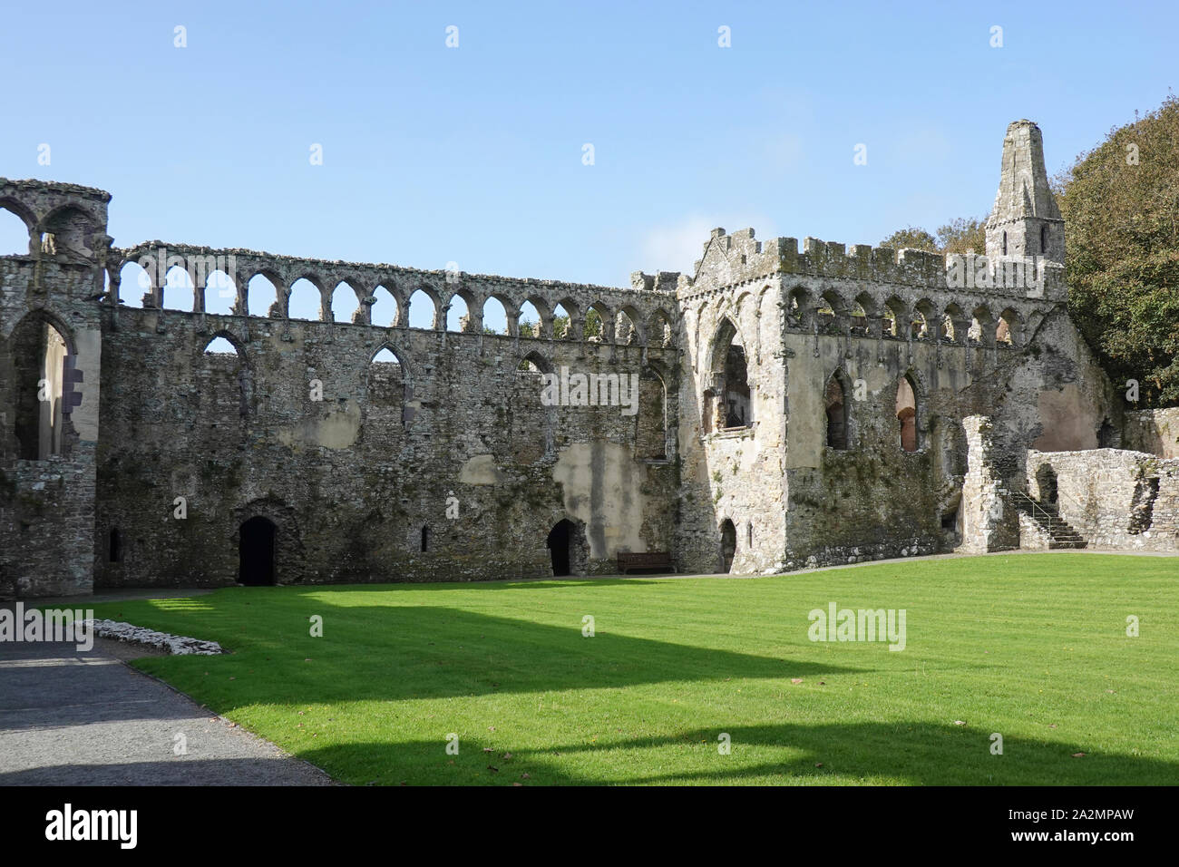 Bishops Palace, St. Davids, Pembrokeshire-1.jpg Stockfoto