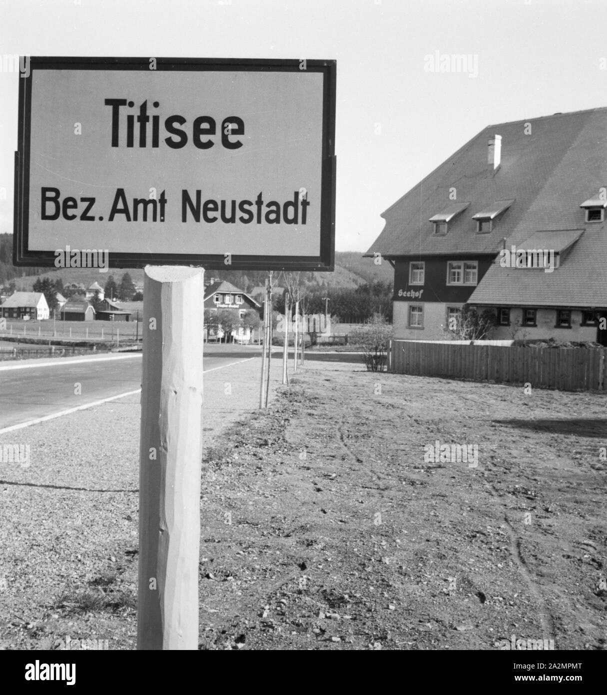 Ein Ausflug in Den Südschwarzwald, 1930er Jahre Deutsches Reich. Eine Reise in den Schwarzwald, Süddeutschland der 1930er Jahre. Stockfoto