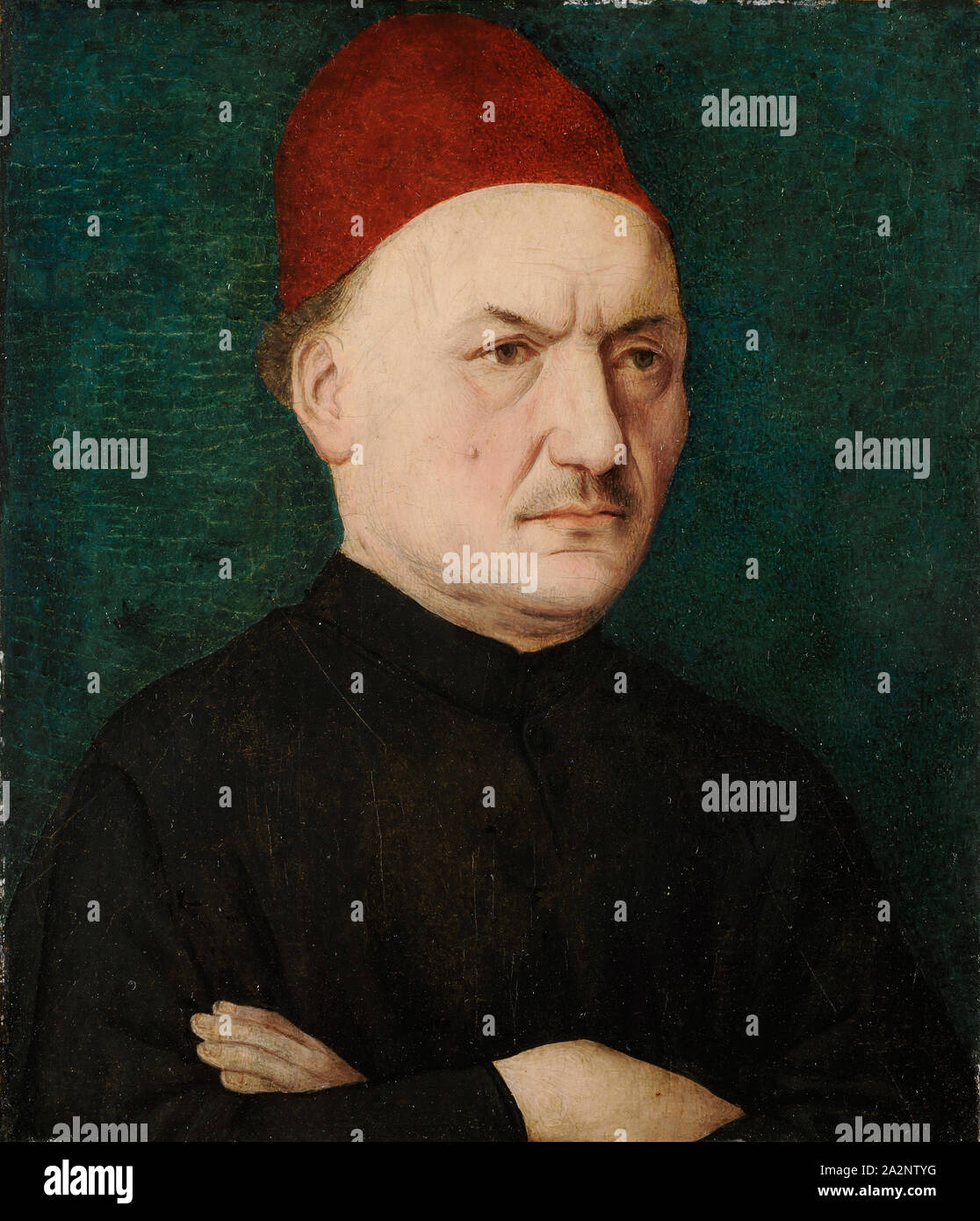 Porträt eines Mannes, C. 1470, Mixed Media auf Kalk Holz, 25,1 x 21,3 cm, Nicht angegeben, Süddeutscher Meister, 15. Jh Stockfoto