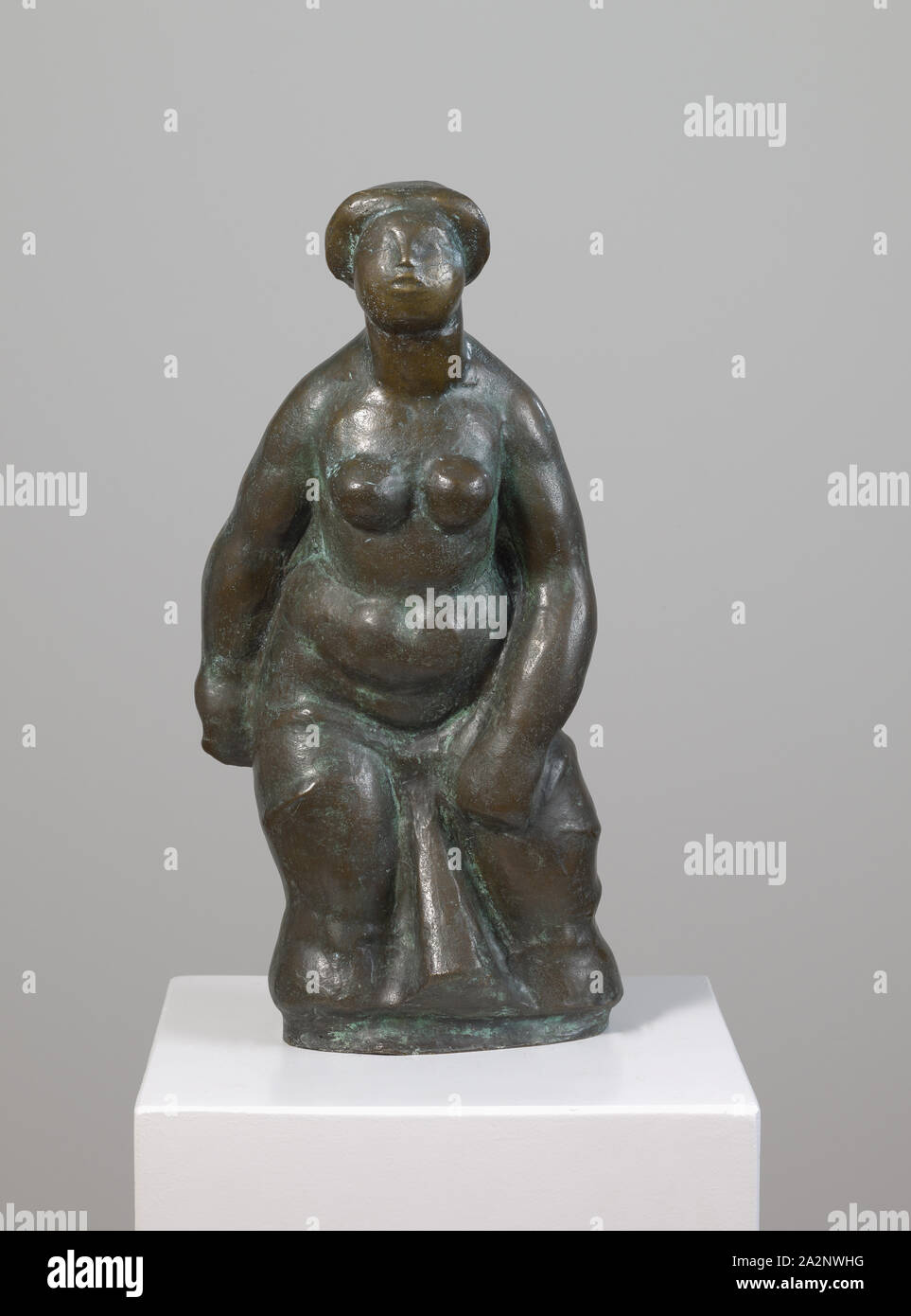 Weibliche Figur, 1918, bronze, 37 x 19 x 16 cm, unsigniert, Carl Burckhardt, Lindau/Zürich 1878 - 1923 Ligornetto/Tessin Stockfoto
