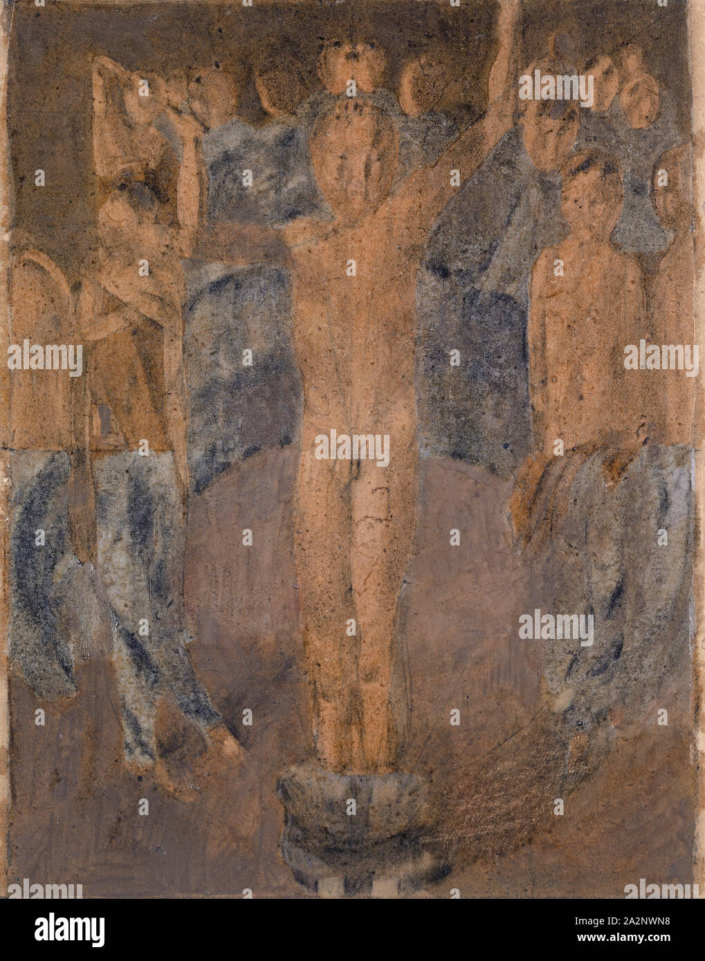 Dressing, Öl und Bleistift auf Papier, 18,5 x 14 cm, Nicht referenziert, Otto Meyer-Amden, Bern 1885 - 1933 Zürich Stockfoto