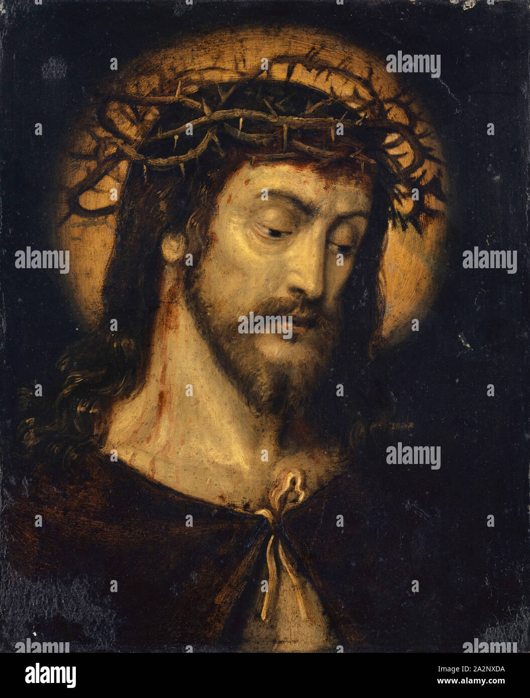 Christus, der Zauberer, C. 1600, Öl auf Kupfer, 17 x 14 cm unsigniert, Deutscher Meister Stockfoto