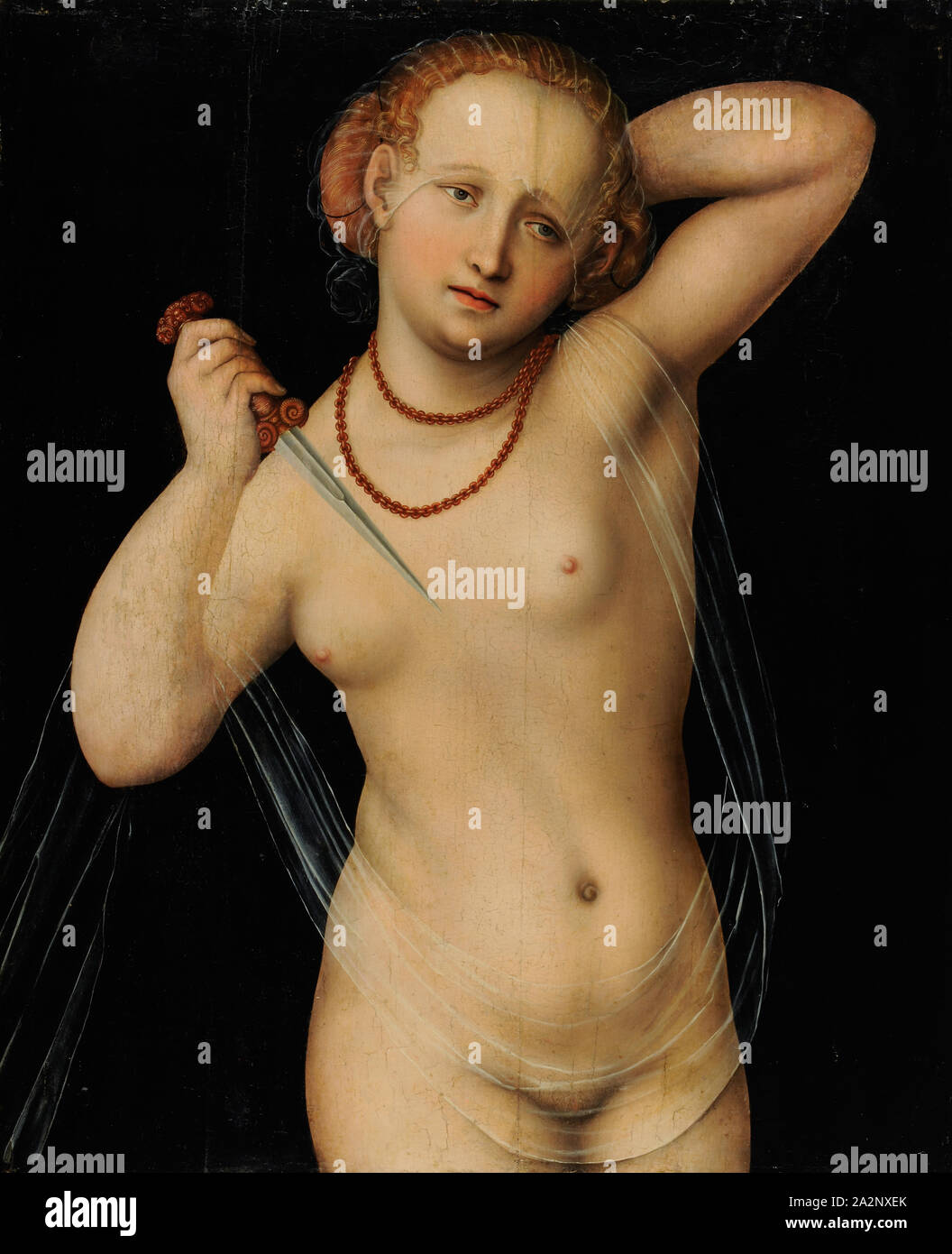 Lucretia, C. 1535/40, Öl auf Leinwand, 79 x 64 cm, unsigniert, Lucas Cranach d. Ä., Kronach 1472 - 1553 Weimar Stockfoto