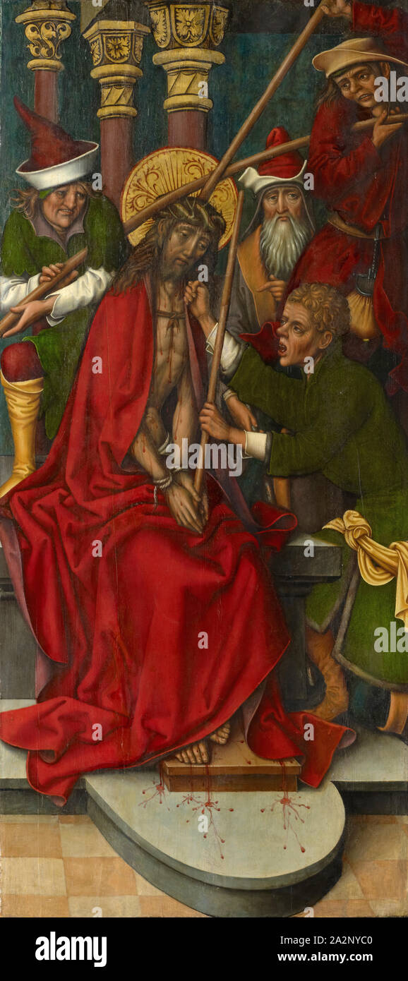 Krönung der Dornen, C. 1500, Mischtechnik auf Weichholz, 128,2 x 58 cm, unmarkierte, Sigmund Holbein, Augsburg um 1470 - 1540 Bern Stockfoto