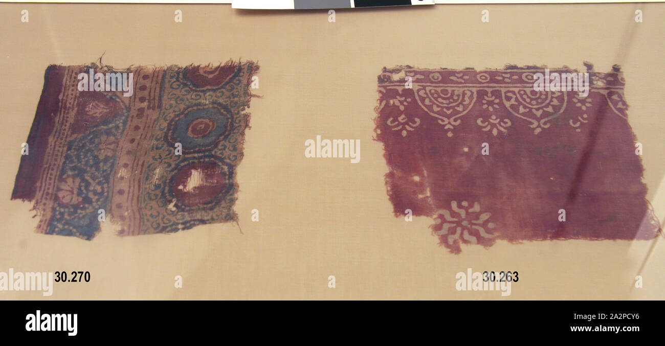 Unbekannt (indisch), Stoff, 15./16. Jahrhundert, Baumwolle, 6 x 6 1/2 in. Stockfoto