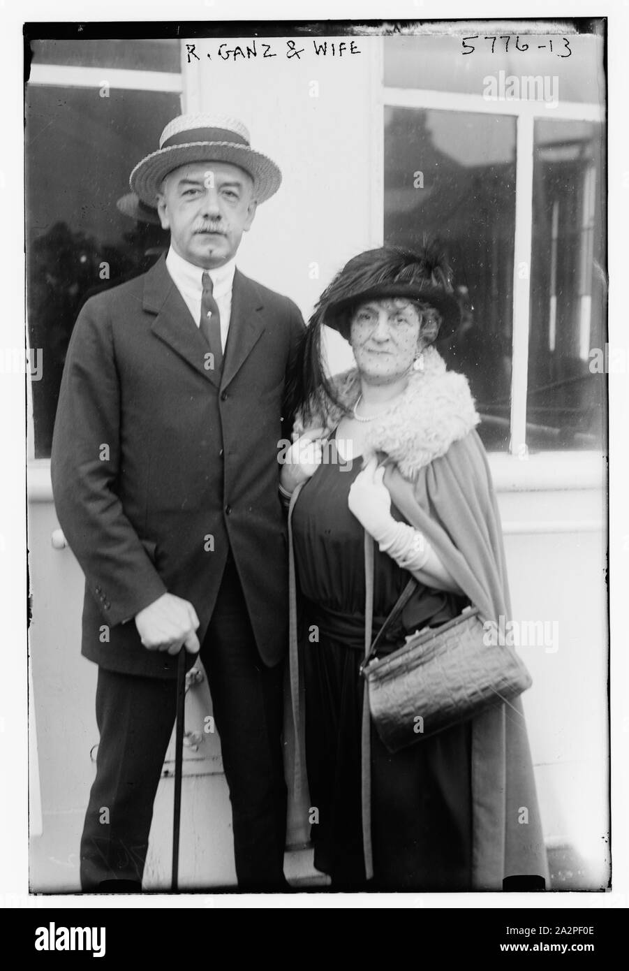 R. d. h. Rudolph Ganz und Frau Stockfoto