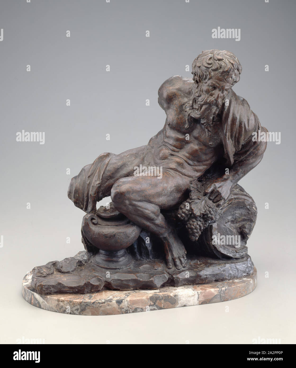 Kreis von Bartolomeo Ammannati, Italienisch, 1511-1592, Bacchischen Abbildung, Ca. Zwischen 1525 und 1550, Terrakotta, Gesamt: 13 3/4 x 14 1/4 x 8 3/4 Inch (34,9 × 36,2 × 22,2 cm Stockfoto