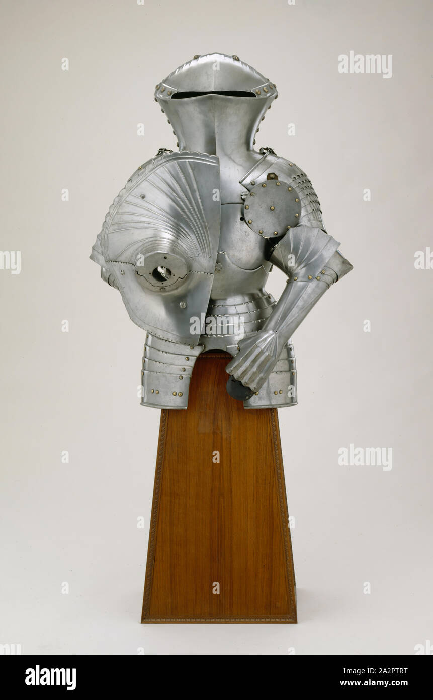 Whilhelm von, dem älteren Würmer, Deutsch, 1497-1537, Vamplate für den Zweikampf mit scharfen Lanzen (Rennen), C. 1500, Stahl, Gesamt: 42×19 1/4 x 17 3/4 Inch (106,7 × 48,9 × 45,1 cm Stockfoto