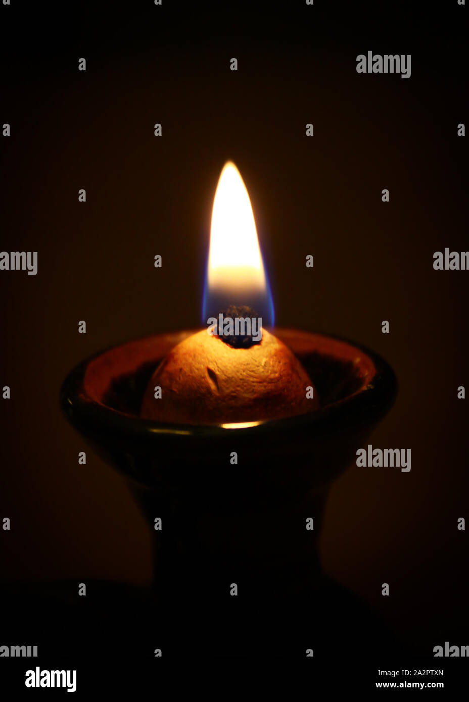 Kerzenflamme Stockfoto