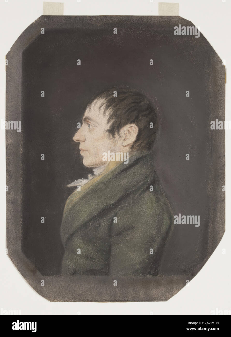 James Sharples, American, 1750-1811, Alexander Saunders, zwischen 1750 und 1811, Pastell über Graphit auf Creme webte Papier, Blatt: 8 1/2 x 6 1/2 Inch (21,6 × 16,5 cm Stockfoto