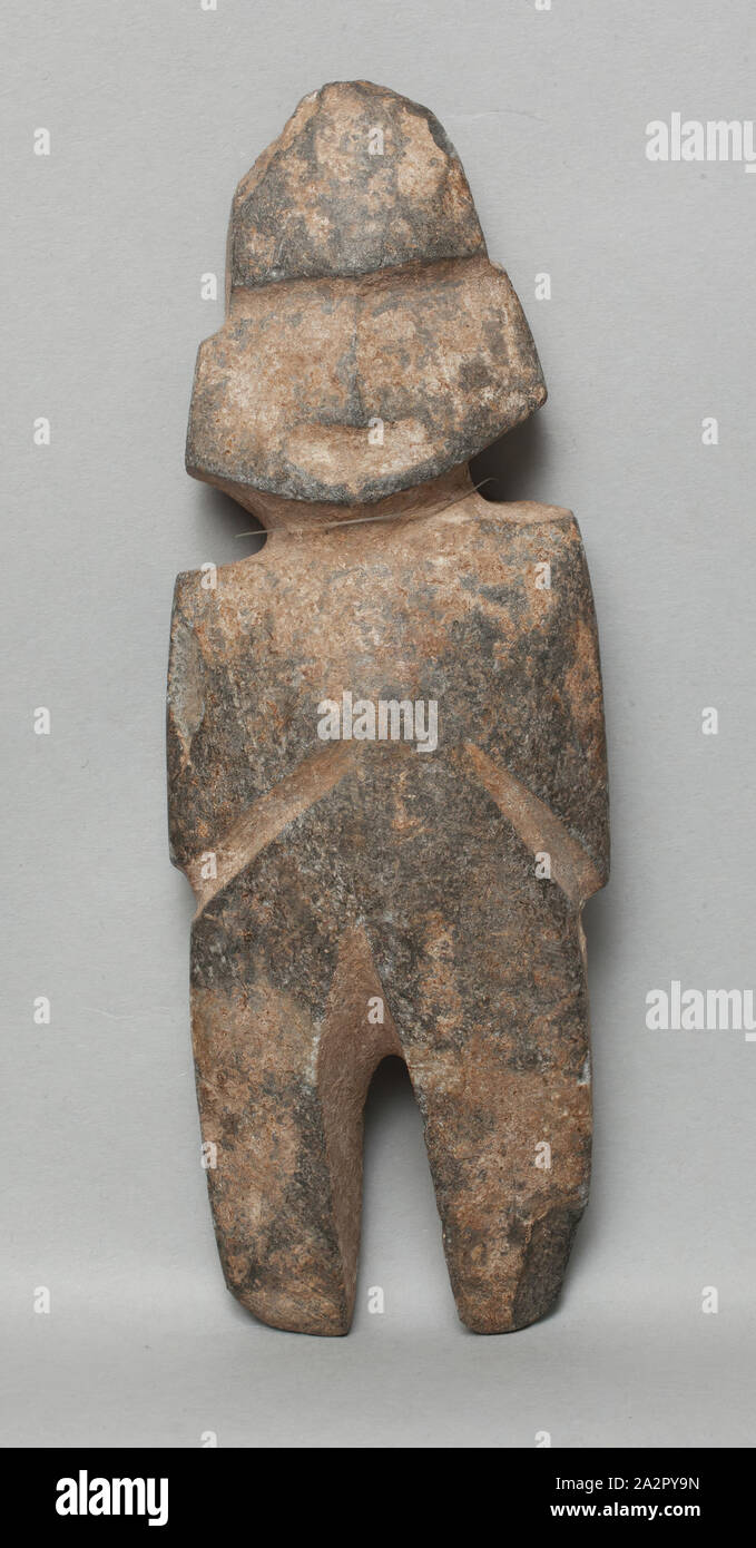 Guerrero, Prä, Stehende Figur, zwischen 550 und 100 v. Chr., Insgesamt: 6 × 2 × 1 Zoll (15,2 × 5,1 × 2,5 cm Stockfoto