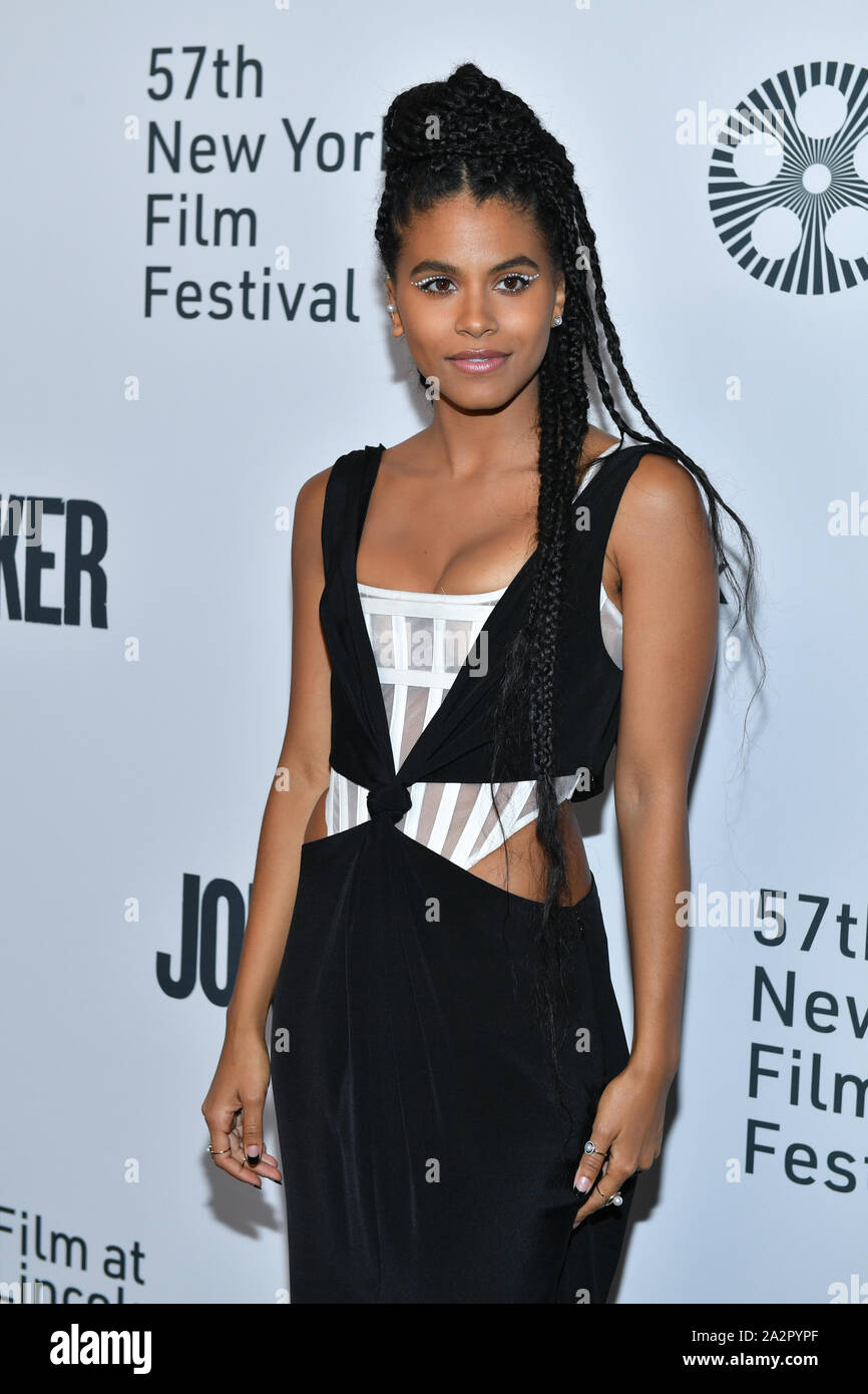"Der Joker" Film Premiere, Ankünfte, 57th New York Film Festival, USA - 02 Okt 2019 - zazie Beetz Stockfoto