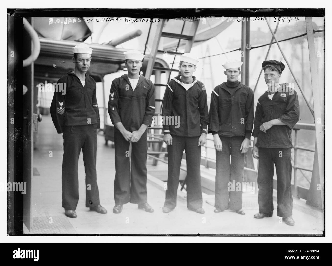 R.O. Jans, W.L. Hawk, N. Schwartz, B.D. Burnett, C.M. Guilman Stockfoto