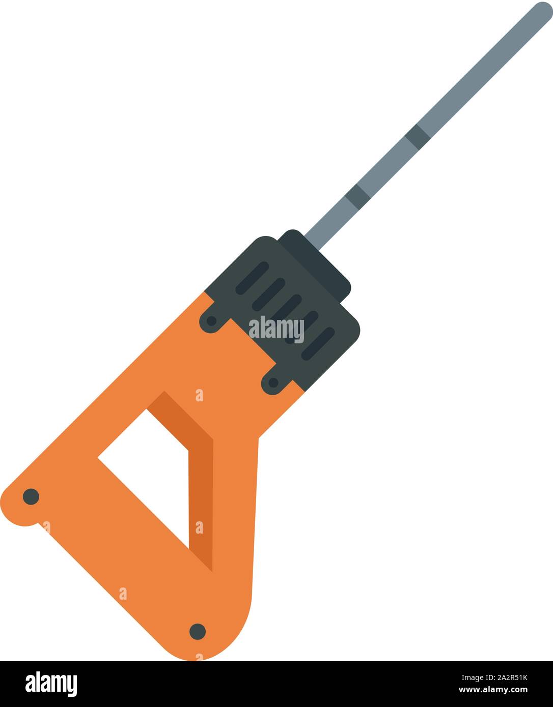 Rock drill-Symbol. Flache Darstellung der gesteinsbohrhammer Vektor Symbol für Web Design Stock Vektor