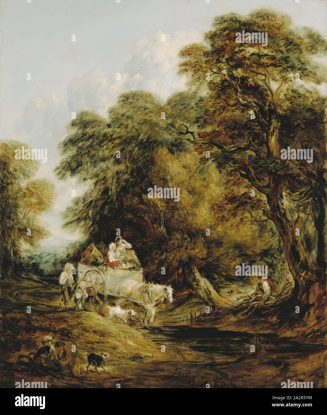 Thomas Gainsborough, Englisch, 1727-1788, der Markt Warenkorb, C. 1787, Öl auf Leinwand, ohne Rahmen: 51 1/4 x 42 1/2 Inches (130.2 × 108 cm Stockfoto