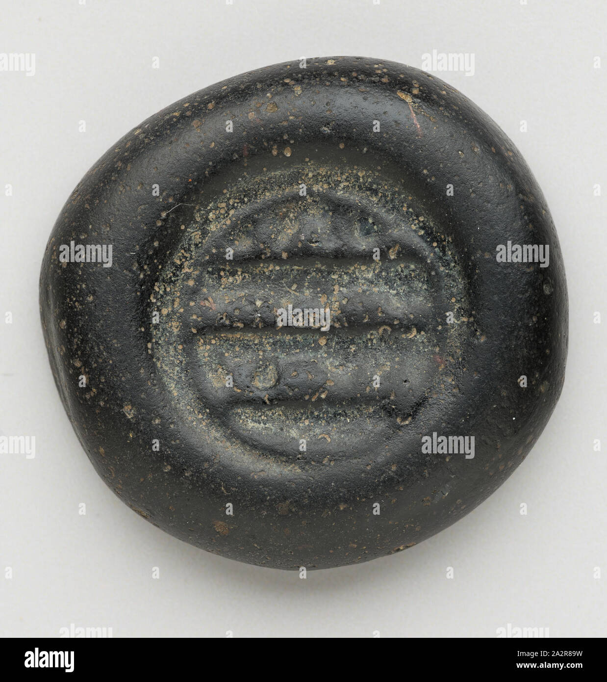 Islamische, ägyptischen, Münze, Gewicht, 1250/1500, Glas, 1/4 x 1 in. Durchmesser. (0,64 x 2,54 cm Stockfoto