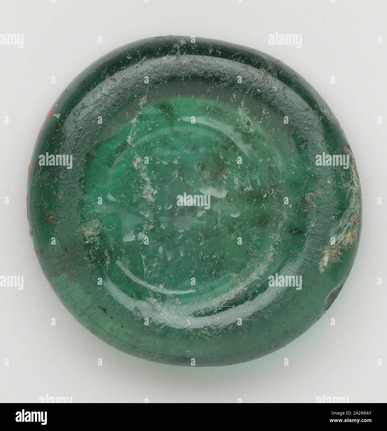 Islamische, ägyptischen, Münze, Gewicht, 11./12. Jahrhundert, Glas, 3/16 x 5/8 in. Durchmesser. (48x 1,57 cm Stockfoto