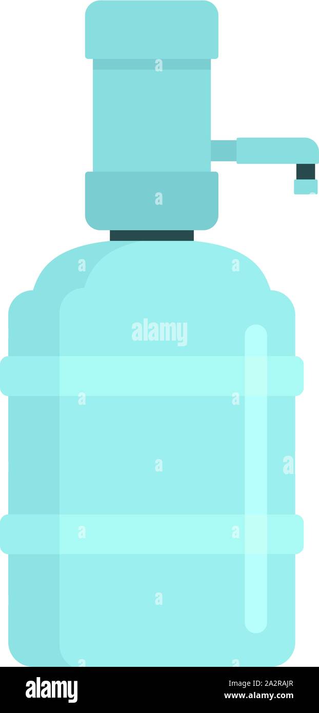 Home Wasserspender Symbol. Flache Abbildung: Startseite Wasserspender vektor Symbol für Web Design Stock Vektor