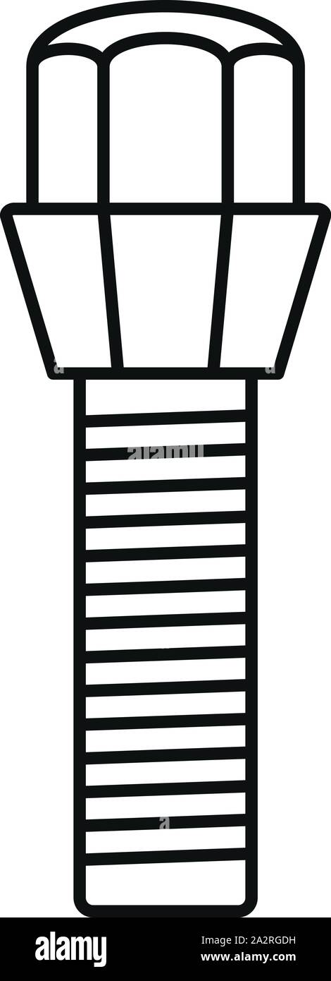 Die Schraube des Traktors das Symbol. Umrisse Traktor schraube Vektor Symbol für Web Design auf weißem Hintergrund Stock Vektor