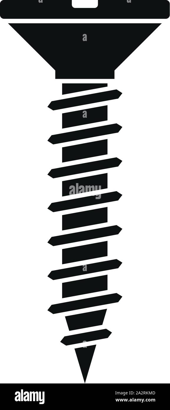 Schraube, Schraubenkopf Symbol. Einfache Abbildung: Schraub- schraubenkopf Vektor Symbol für Web Design auf weißem Hintergrund Stock Vektor