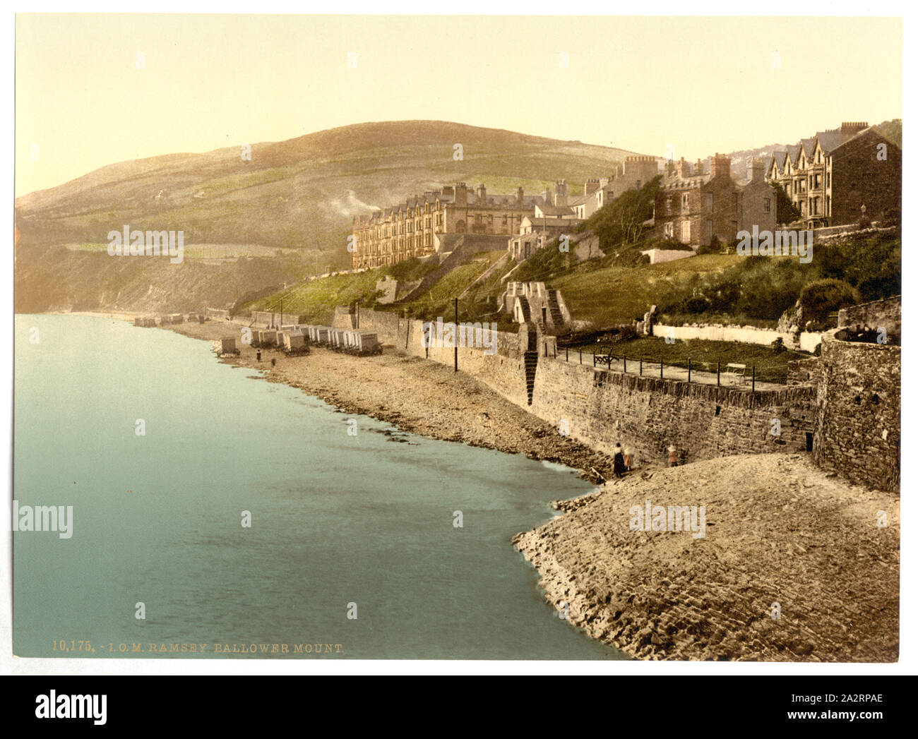 Ramsey, Ballower Berg, von der Insel Man; Drucken. 10175.; Stockfoto