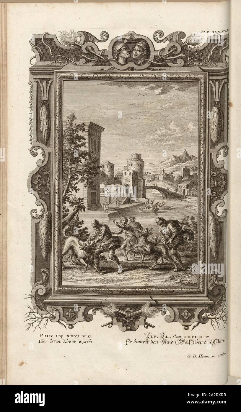 Er zwickt Wolf den Hund bei den Ohren, G. D. Heümann