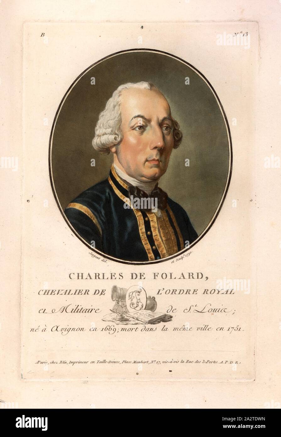 Jean charles chevalier de folard Fotos und Bildmaterial in hoher