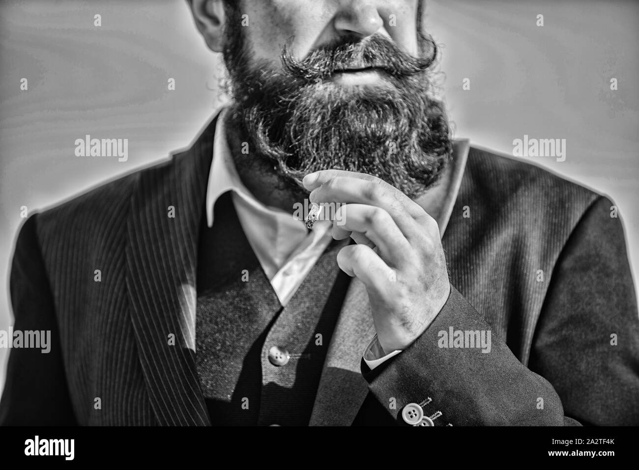 Raucher Rauchen Zigaretten Rauchen Schwarzweiss Stockfotos Und Bilder Alamy