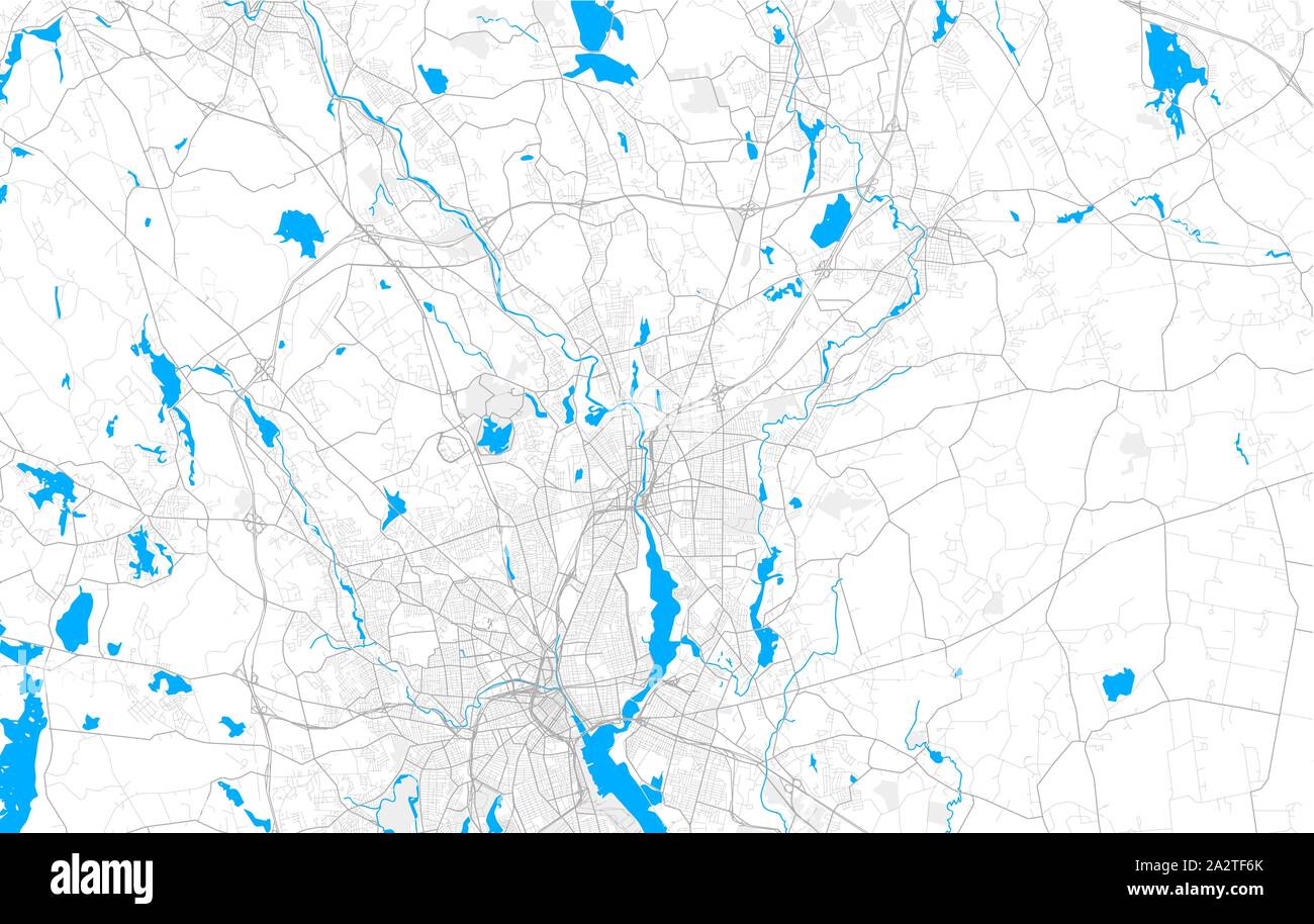 Reich detaillierte Vektor Bereich Karte von Pawtucket, Rhode Island, USA. Karte Vorlage für Wohnkultur. Stock Vektor