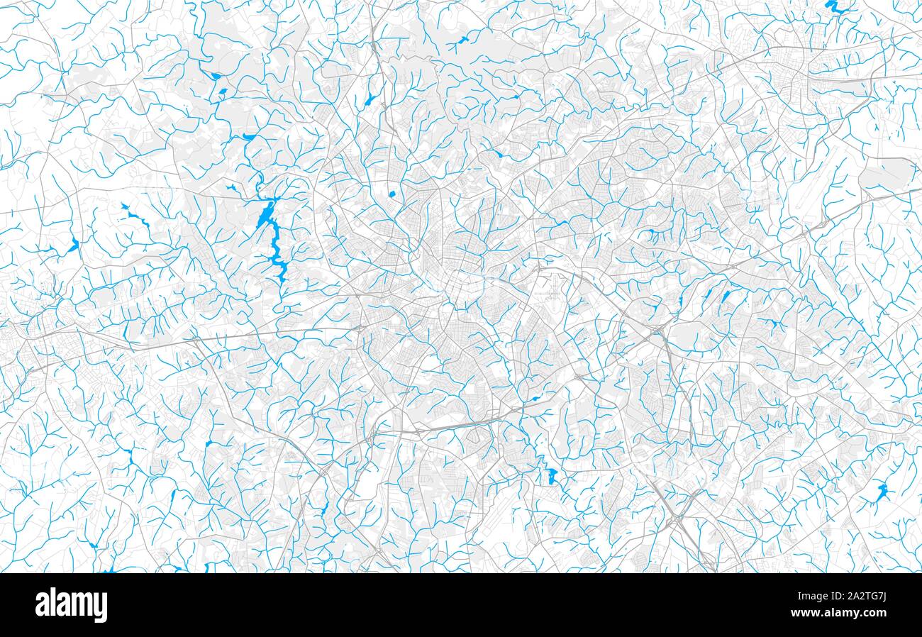 Reich detaillierte Vektor Lageplan von Greenville, South Carolina, USA. Karte Vorlage für Wohnkultur. Stock Vektor