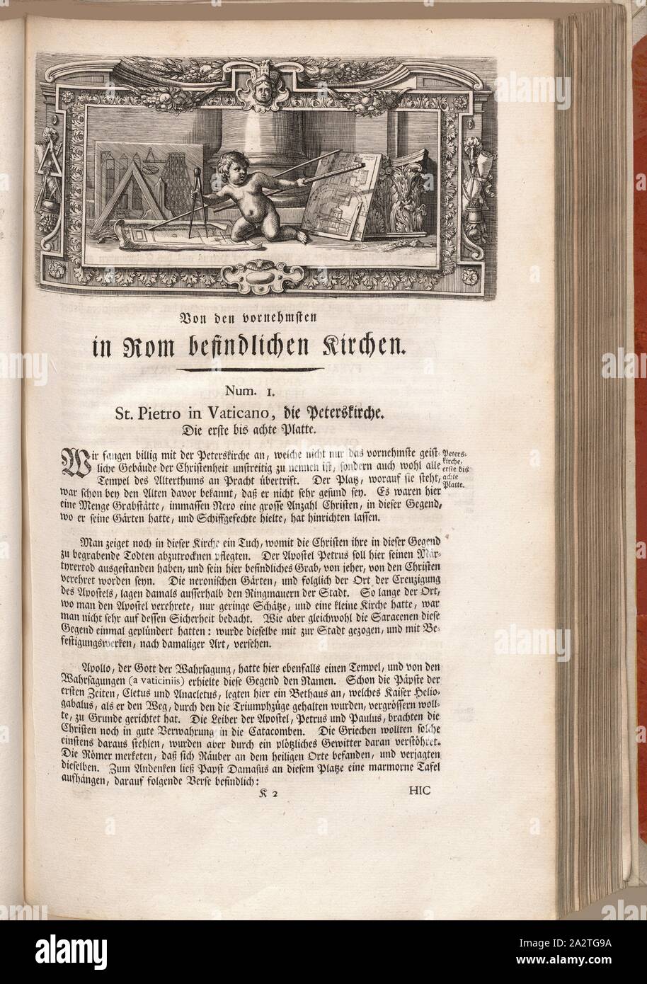 Architektur, Putto mit einem architektonischen Zeichnung, Abb. 55, S. 35, Offizin Endter Nürnberg (Imp.), 1775, Joachim von Sandrart: Teutsche Academie der Bau-Bildhauer- und Maler-Kunst: Worinn sterben Regeln und Lehrsätze of this Künste gegeben, nicht weniger zu sterben mehrerer Erläuterung und Beispiele Beispiele der alten und neuen Künstler in Kupfer beygefüget worden, wie solche in Rom auf das genaueste abgezeichnet sind: nebst den Lebensbeschreibungen und Beispiele der griechischen, römischen und neuen Künstler, ingleichen der Anzeige ihrer vornehmsten Werke. Nürnberg: verlegt in der Johann Andreas Endterischen Stockfoto