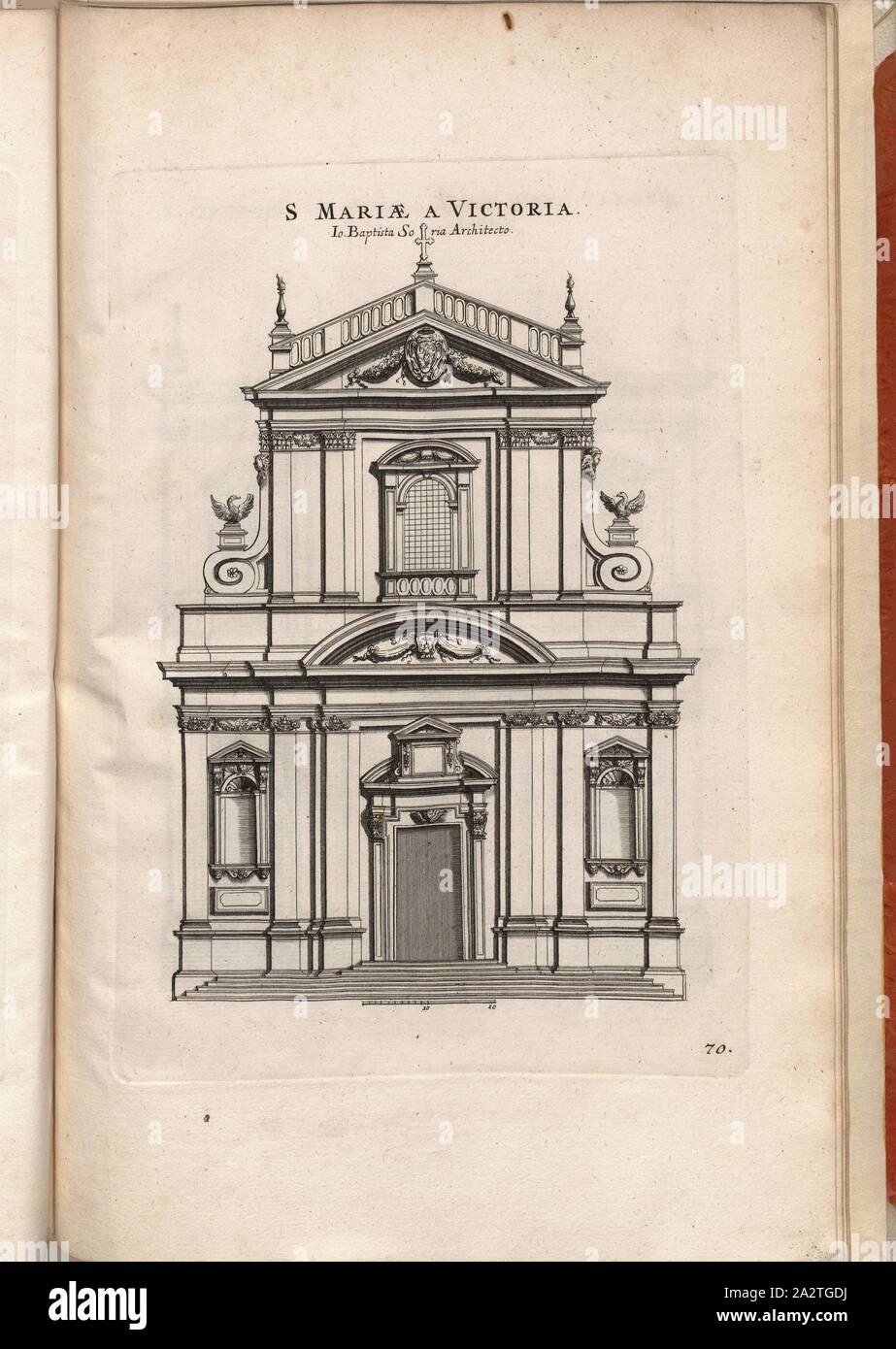 Unsere Liebe Frau vom Sieg, Kirche Santa Maria della Vittoria in Rom, Abb. 126, 70, nach S.94, Offizin Endter Nürnberg (Imp.), 1775, Joachim von Sandrart: Teutsche Academie der Bau-Bildhauer- und Maler-Kunst: Worinn sterben Regeln und Lehrsätze of this Künste gegeben, nicht weniger zu sterben mehrerer Erläuterung und Beispiele Beispiele der alten und neuen Künstler in Kupfer beygefüget worden, wie solche in Rom auf das genaueste abgezeichnet sind: nebst den Lebensbeschreibungen und Beispiele der griechischen, römischen und neuen Künstler, ingleichen der Anzeige ihrer vornehmsten Werke. Nürnberg: verlegt in der Johann Stockfoto