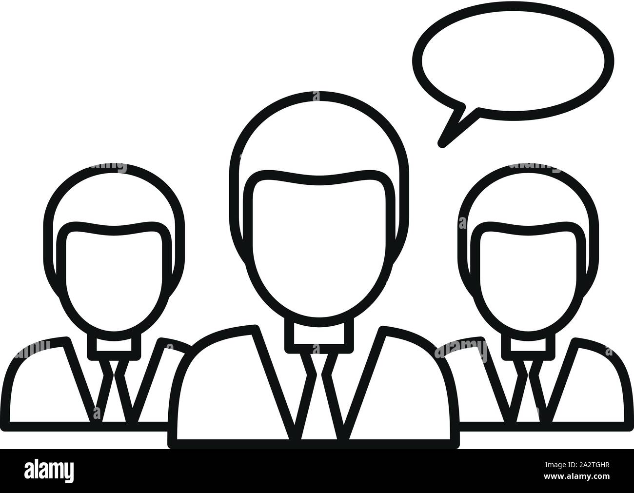 Personen Klassenzimmer Symbol. Outline Personen Klassenzimmer vektor Symbol für Web Design auf weißem Hintergrund Stock Vektor