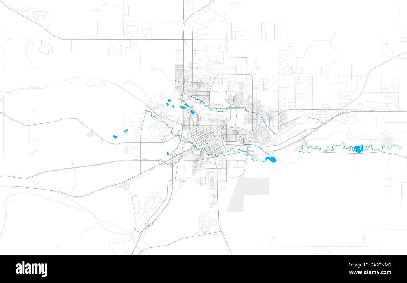 Reich detaillierte Vektor Lageplan von Cheyenne, Wyoming, USA. Karte Vorlage für Wohnkultur. Stock Vektor