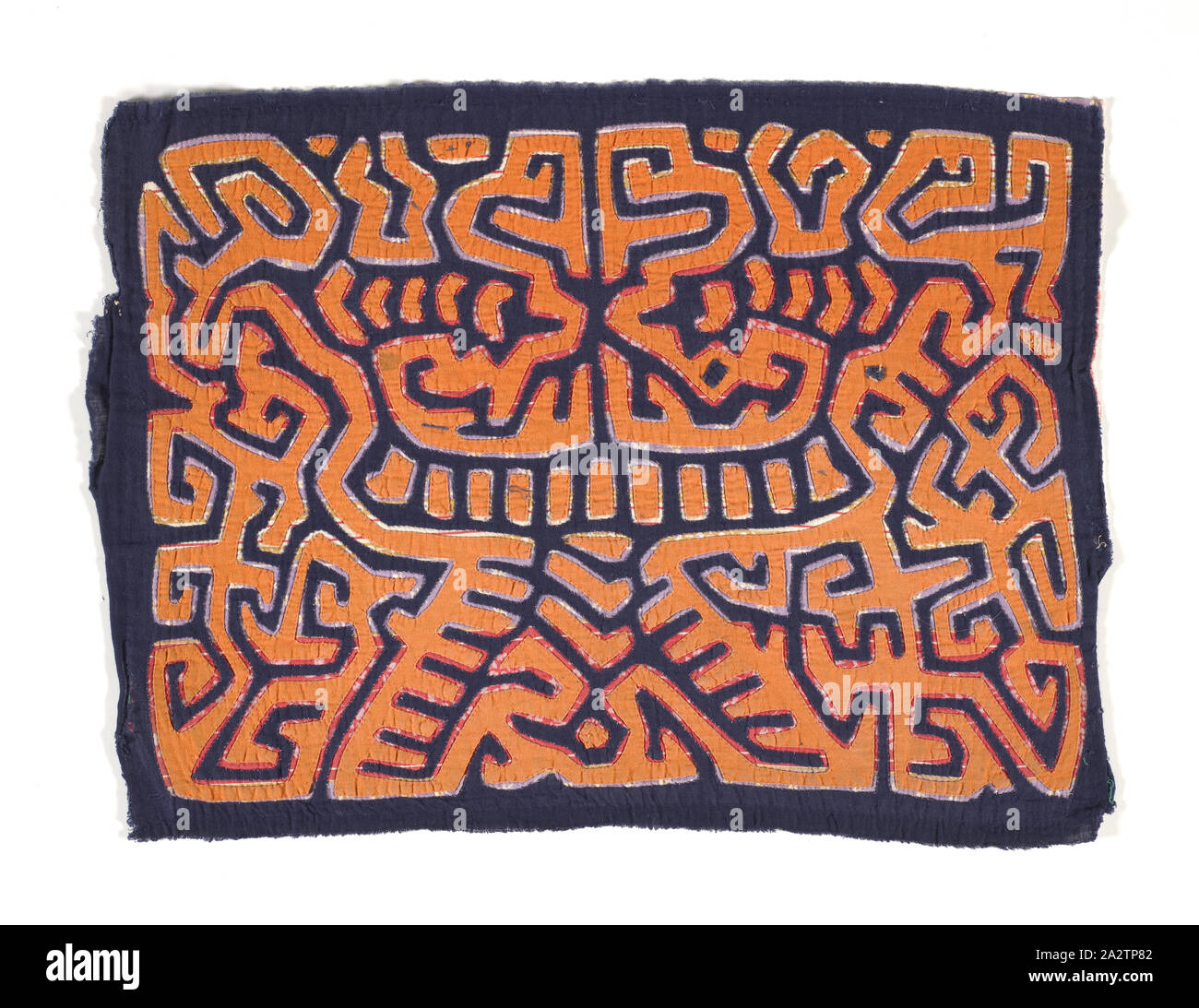 Shirt Panel (Mola), Kuna, ca. 1950 s, Appliqued cotton, 13-5/8 x 18-5/16 in., Textil und Mode Kunst Stockfoto